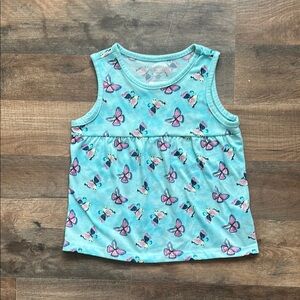 Wonder Nation Blue Cartoon Print Tank Top